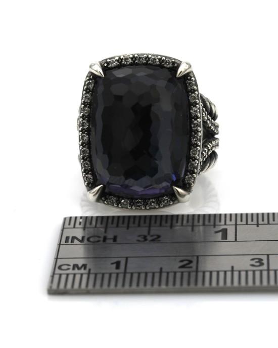 David Yurman Chatelaine Black Orchid and Diamond Ring